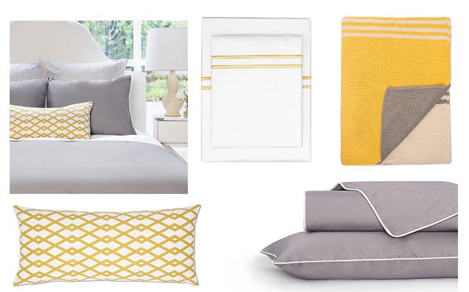 Yellow and Grey Bedroom| Update Your Bedroom for Spring|