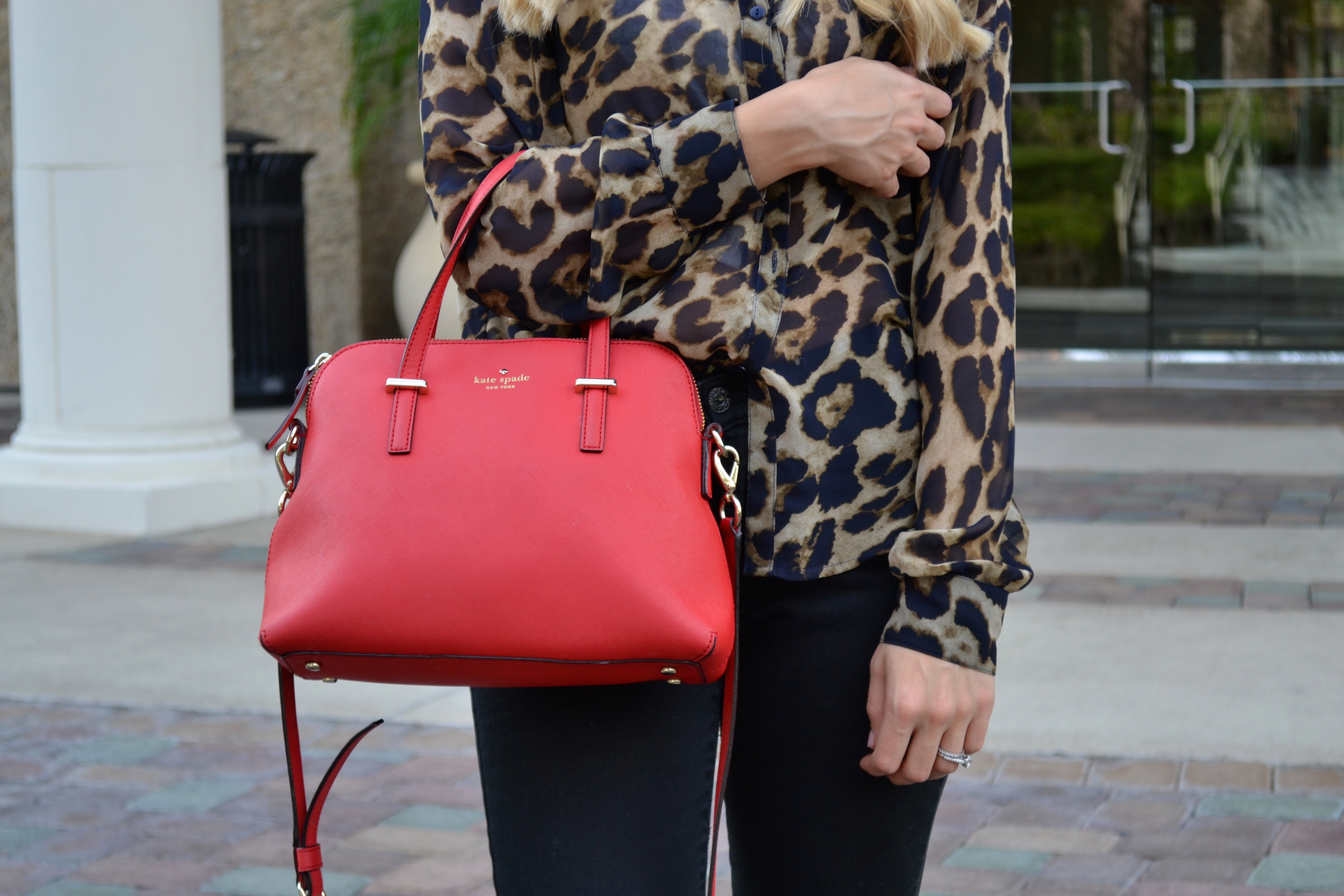 Red Kate Spade Handbag on glamlifeliving.com