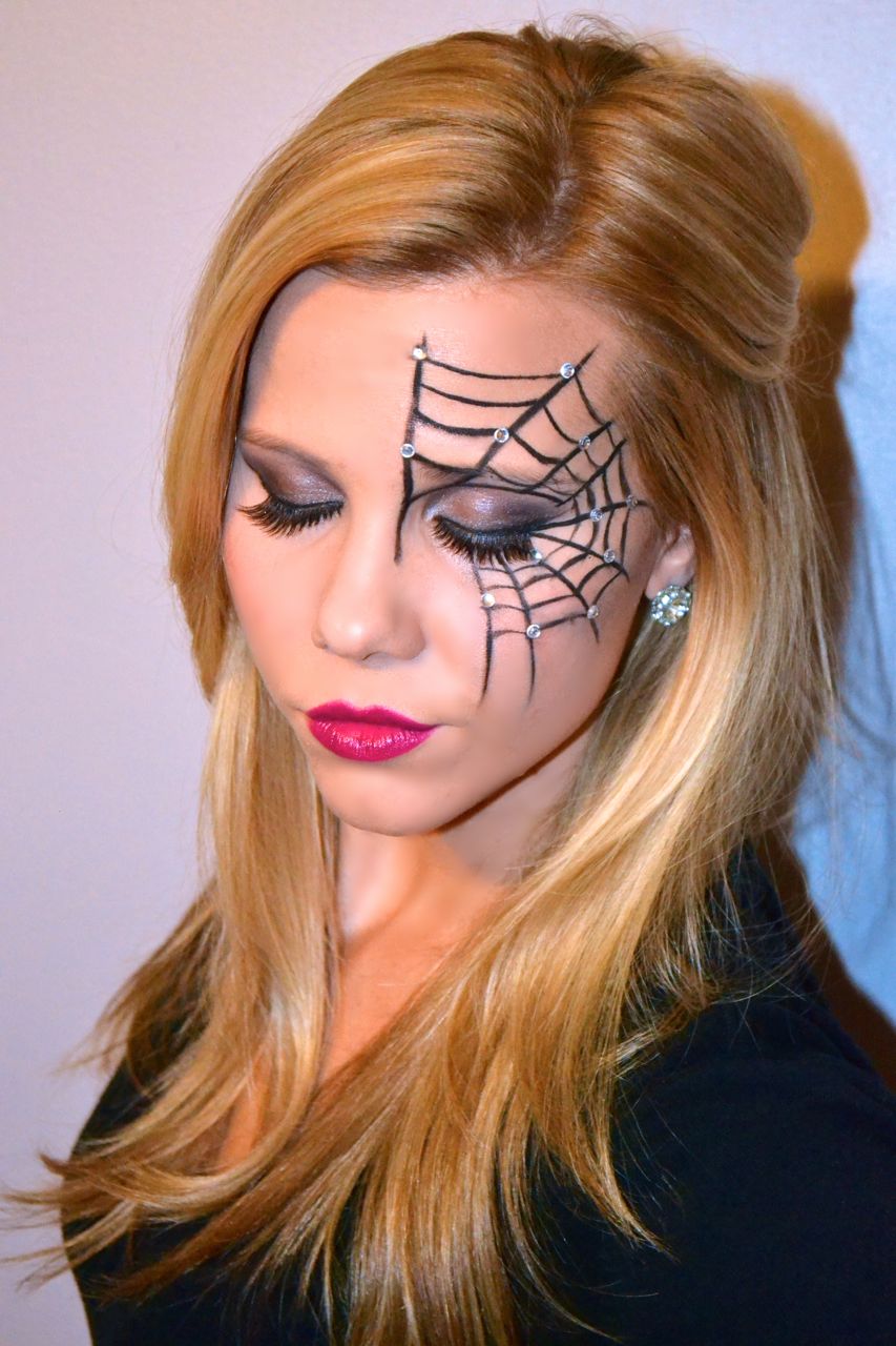 Spiderweb Makeup Look on Glam Life Living 