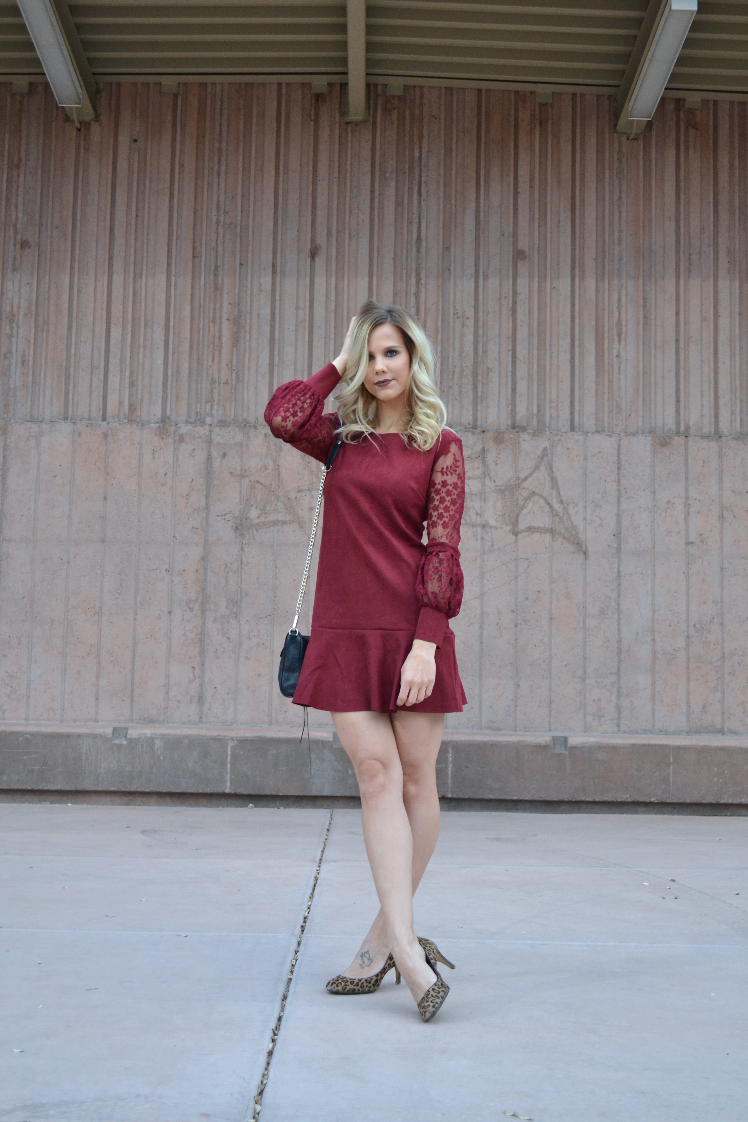 The Perfect Burgundy Thanksgiving Dress