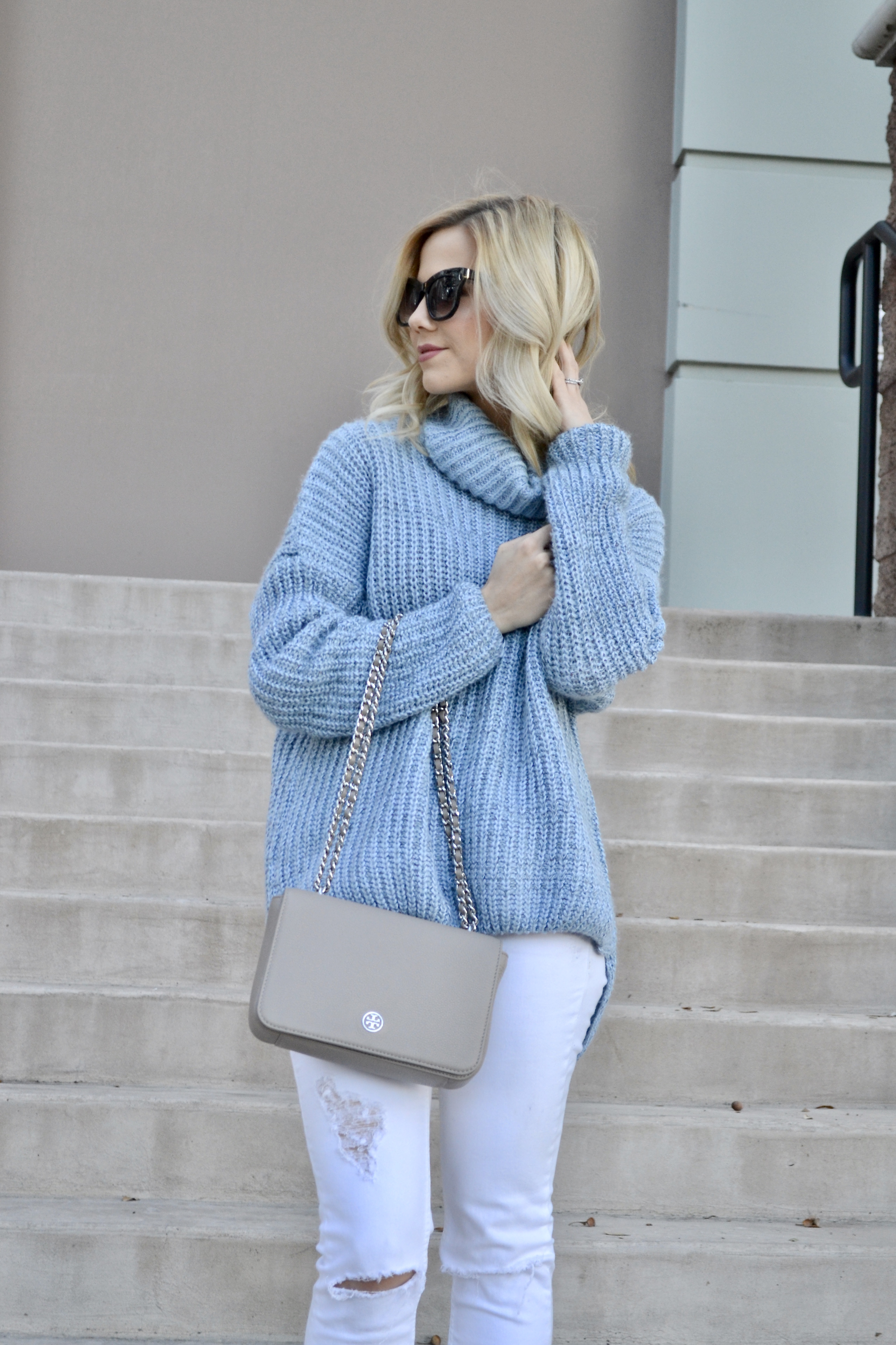 The Coziest Blue Sweater I Ever Did Wear |Glam Life Living|