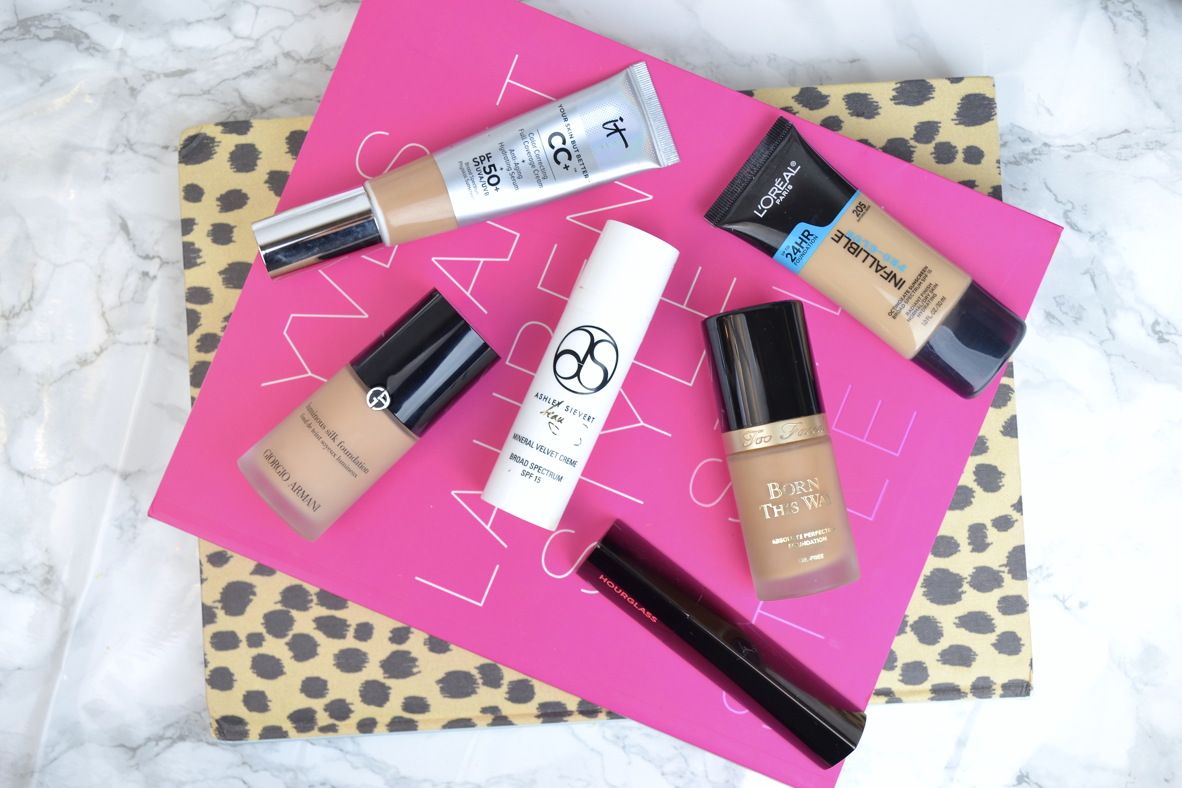 Everything You Need to Know About Foundations |IT Cosmetics CC Cream, L'Oreal Pro Glow, Too Faced Born This Way, Hourglass Vanish Foundation Stick, Giorgio Armani Luminous Silk, Ashley Sievert Beauty|