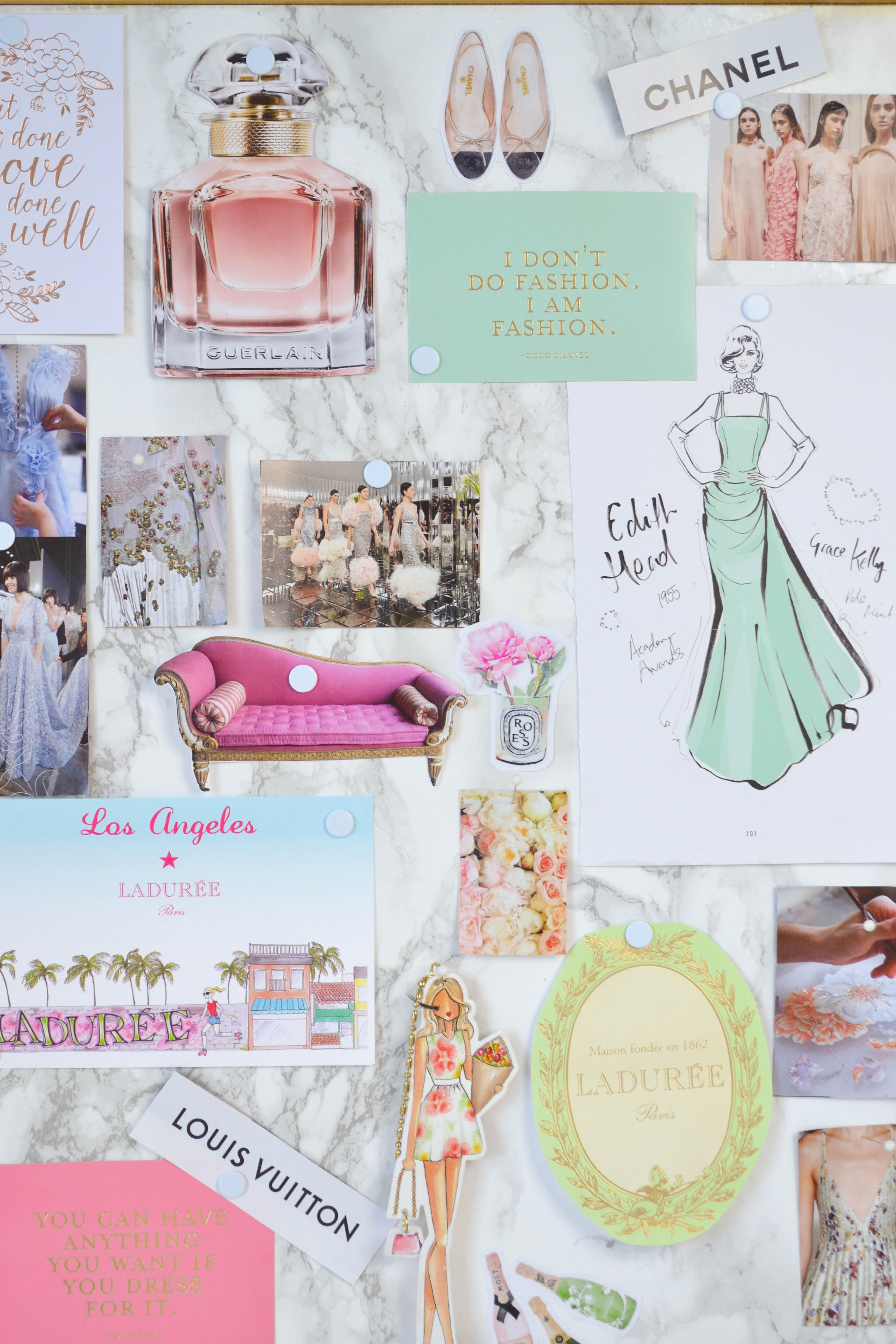 Vision Board, DIY Vision Board, Fashion Inspiration, fashion blogger inspiration, home office