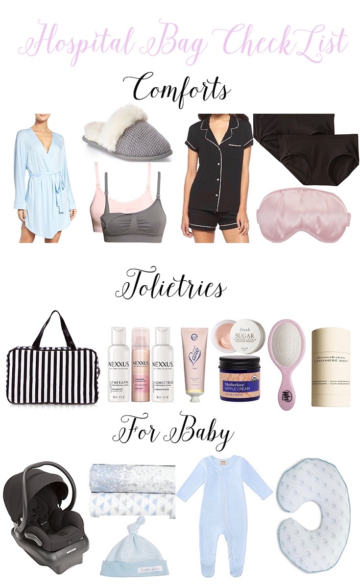 Hospital Bag Checklist, blogger hospital bag, what to bag for labor and delivery 