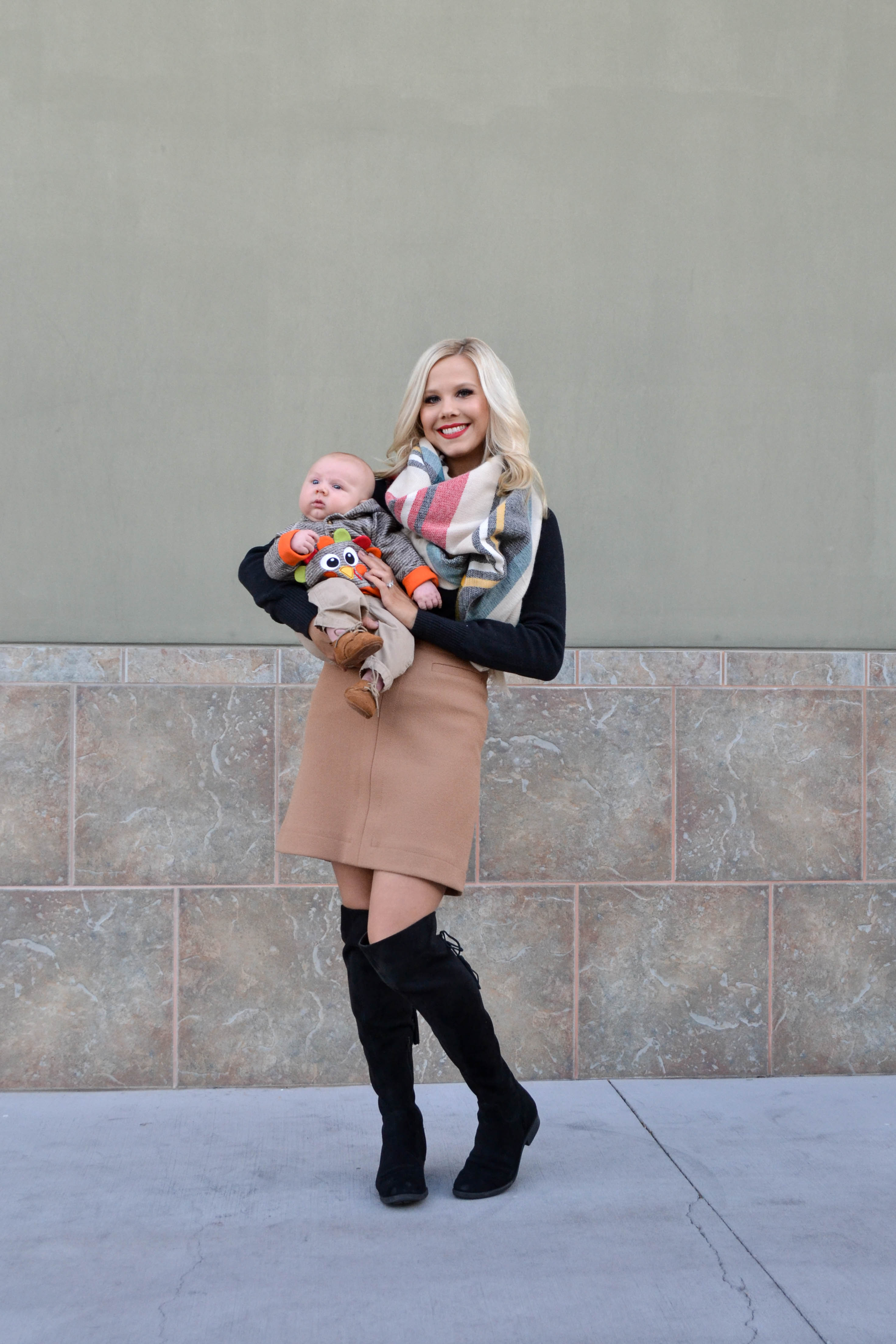 A Mom and Baby Thanksgiving Outfit