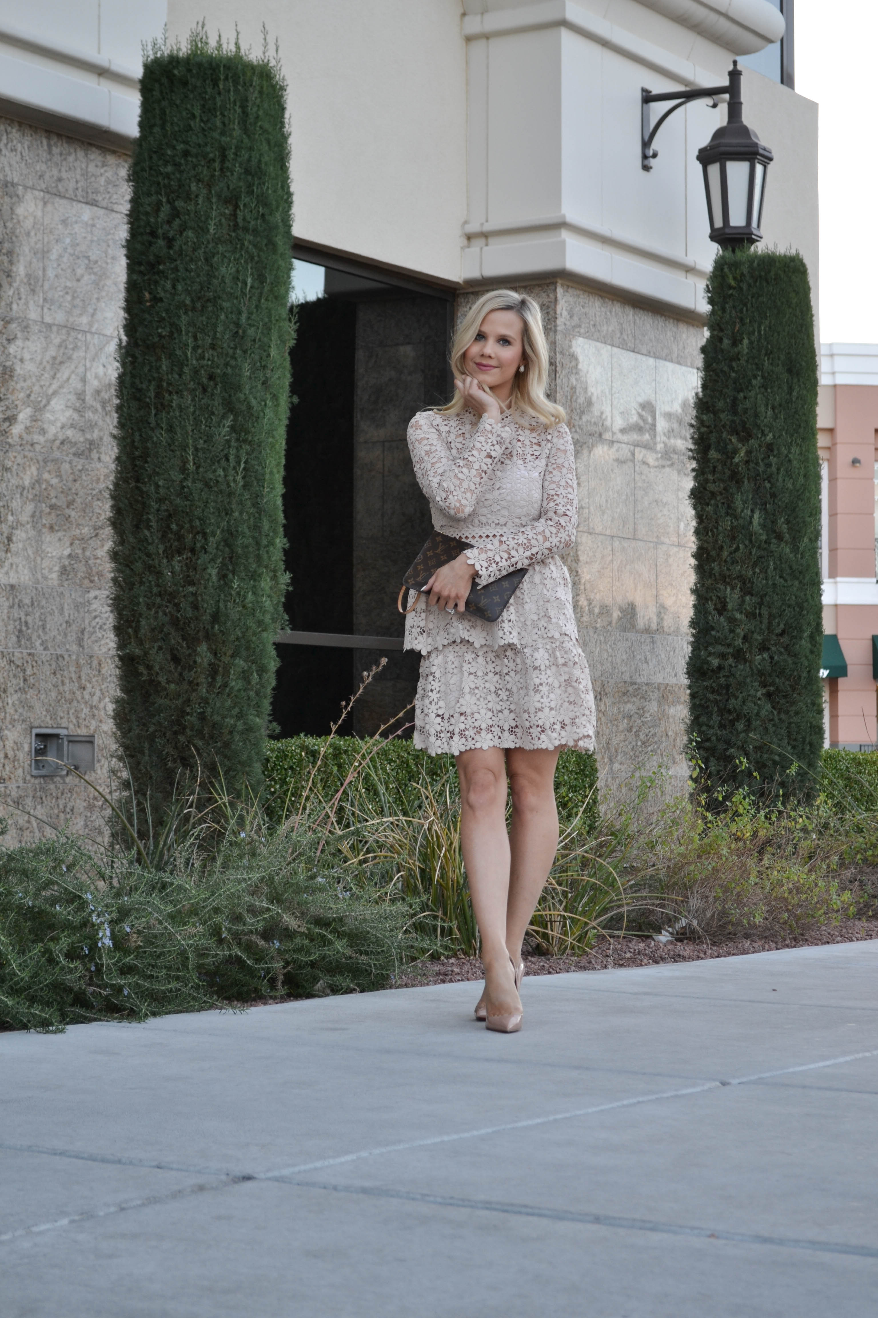 crochet peplum dress