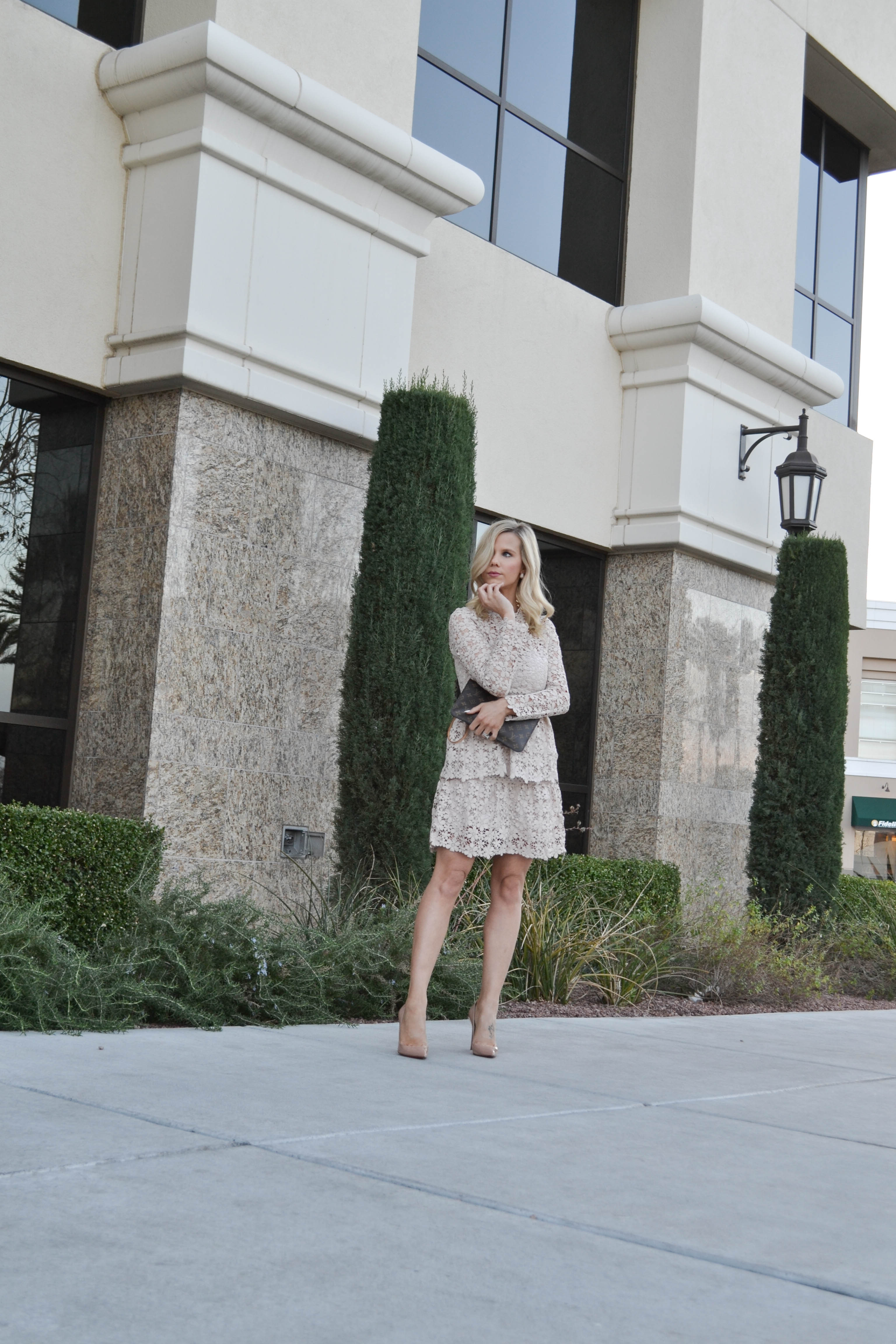 peplum dress for Valentine's Day