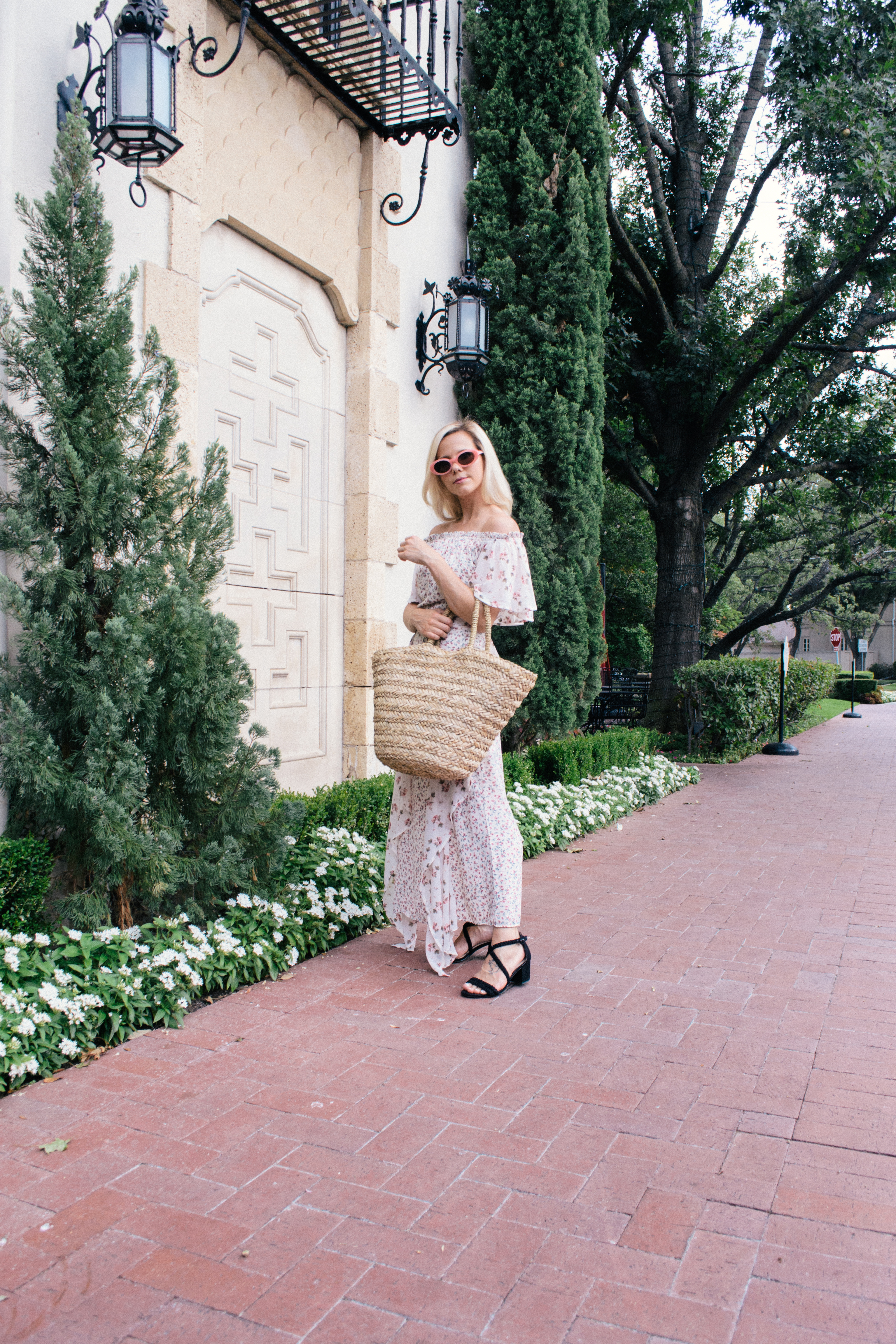 summer retro look, retro style, Dallas blogger, blonde blogger