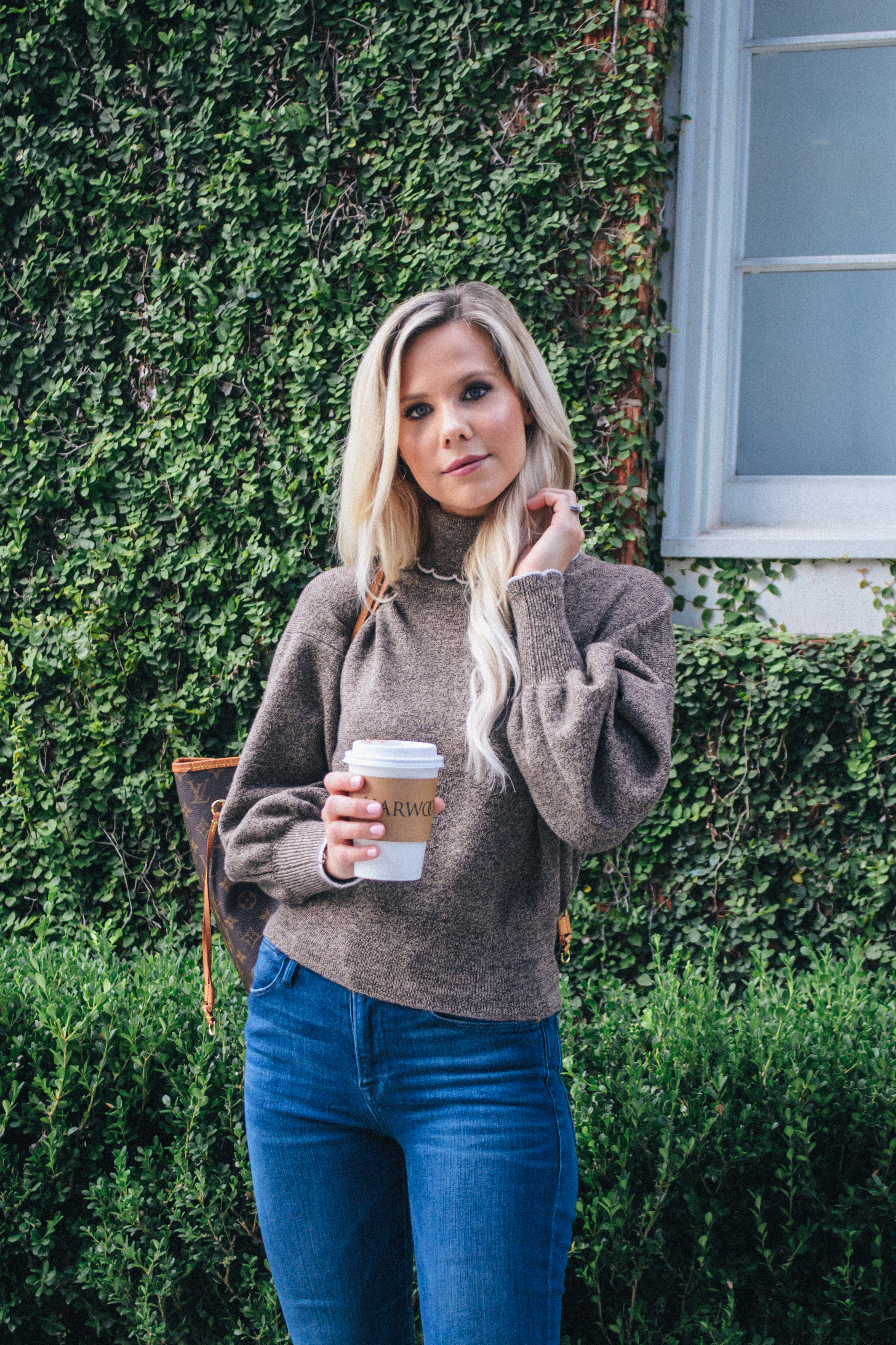 See By Chloe Cozy Sweater for the Pumpkin Patch #fallstyle #falloutfit 