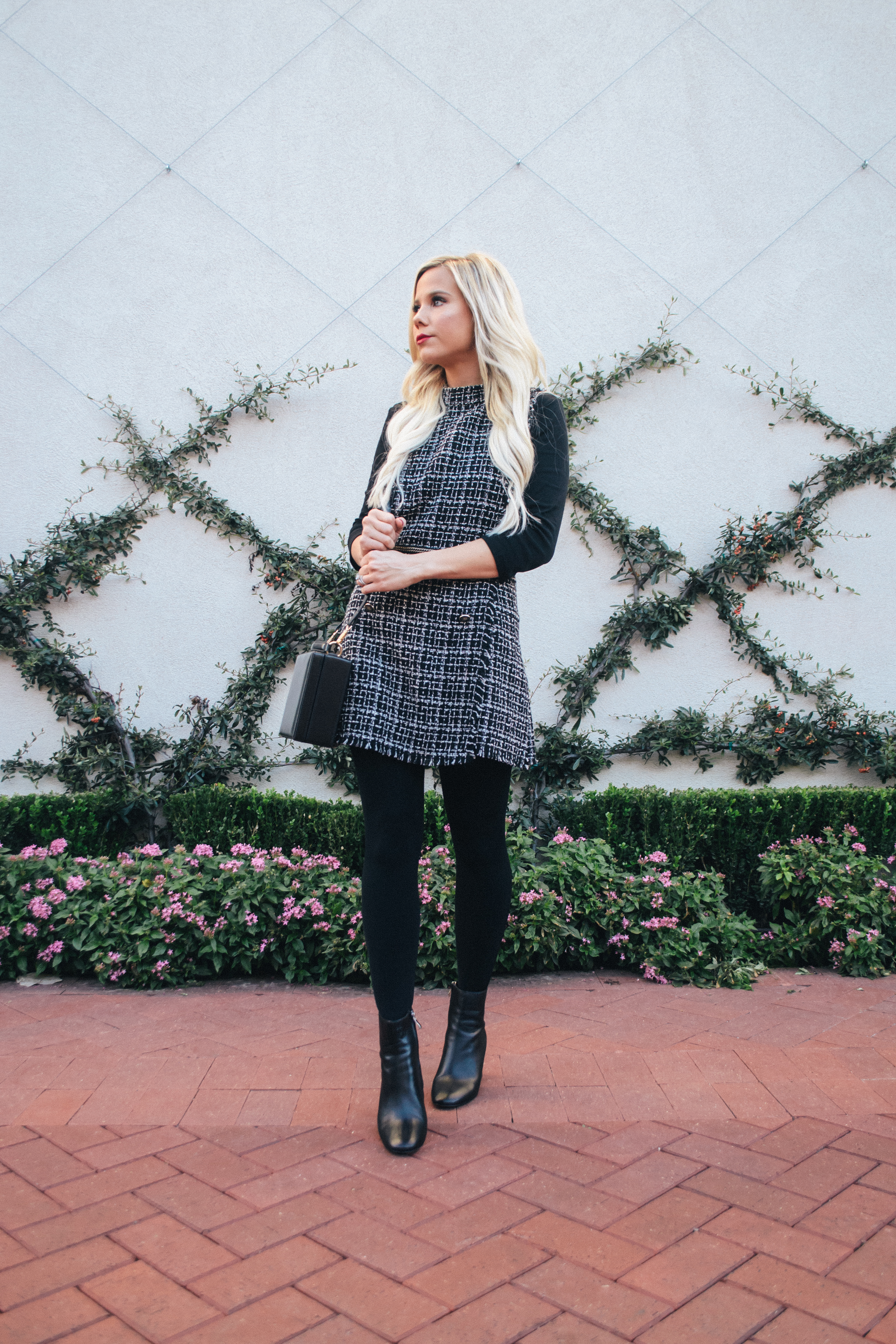 Tweed dress #tweed #winterstyle #fashion #style #tweeddress