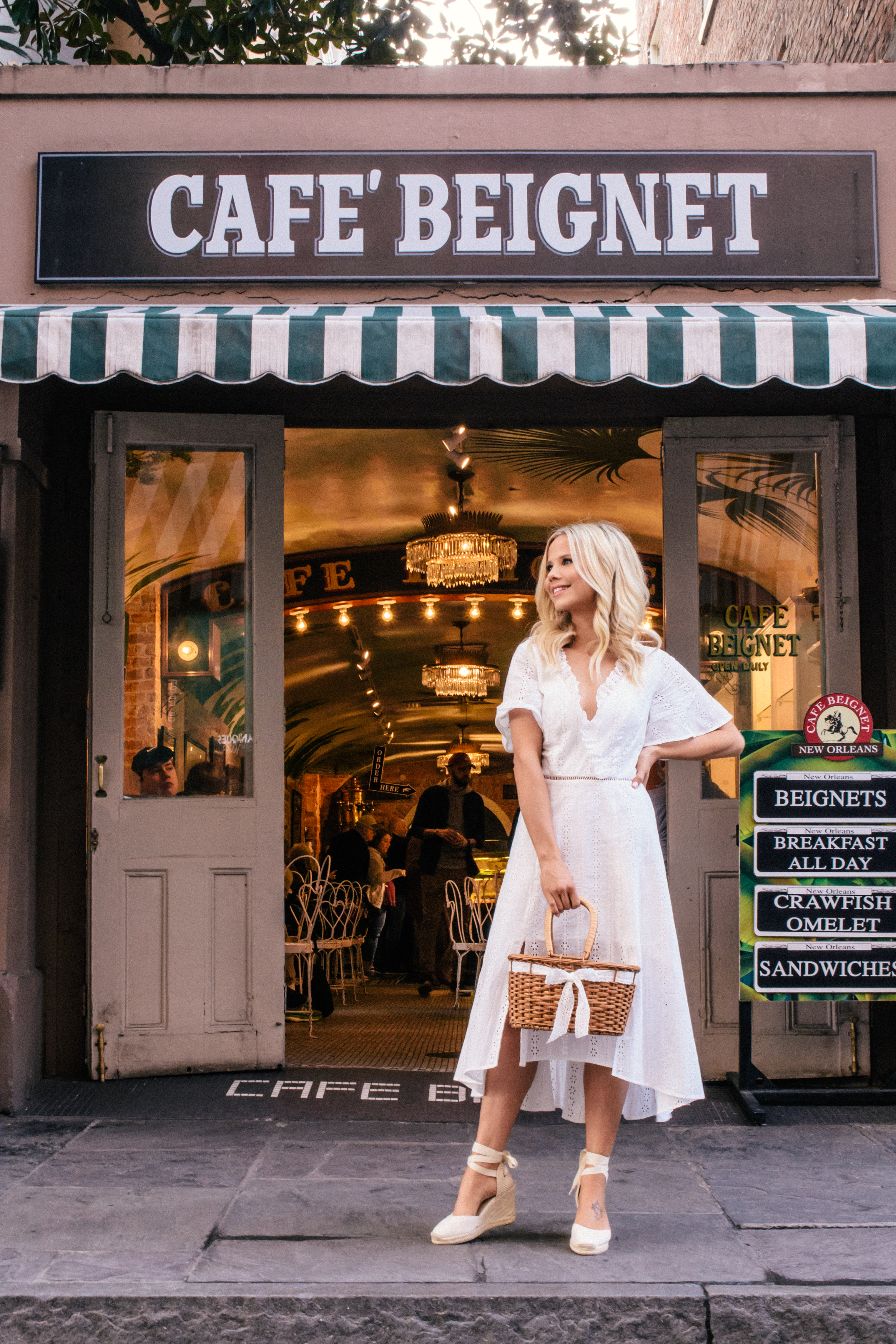 White Eyelet Dress for Spring 2019 #springoutfit #eyelet #whitedress #lwd