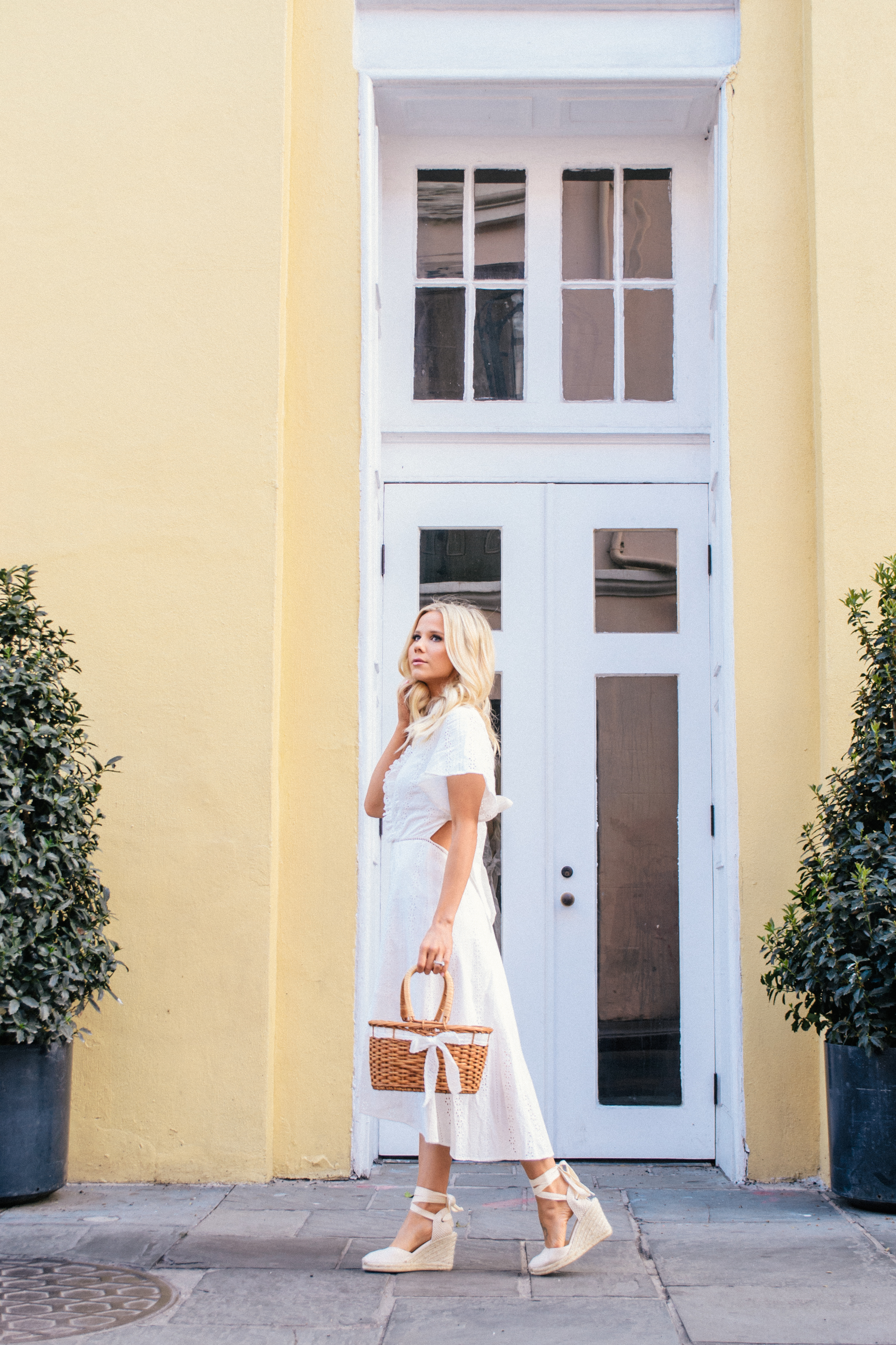 White Dress for Spring 2019 #eyelet #spring #fashion 