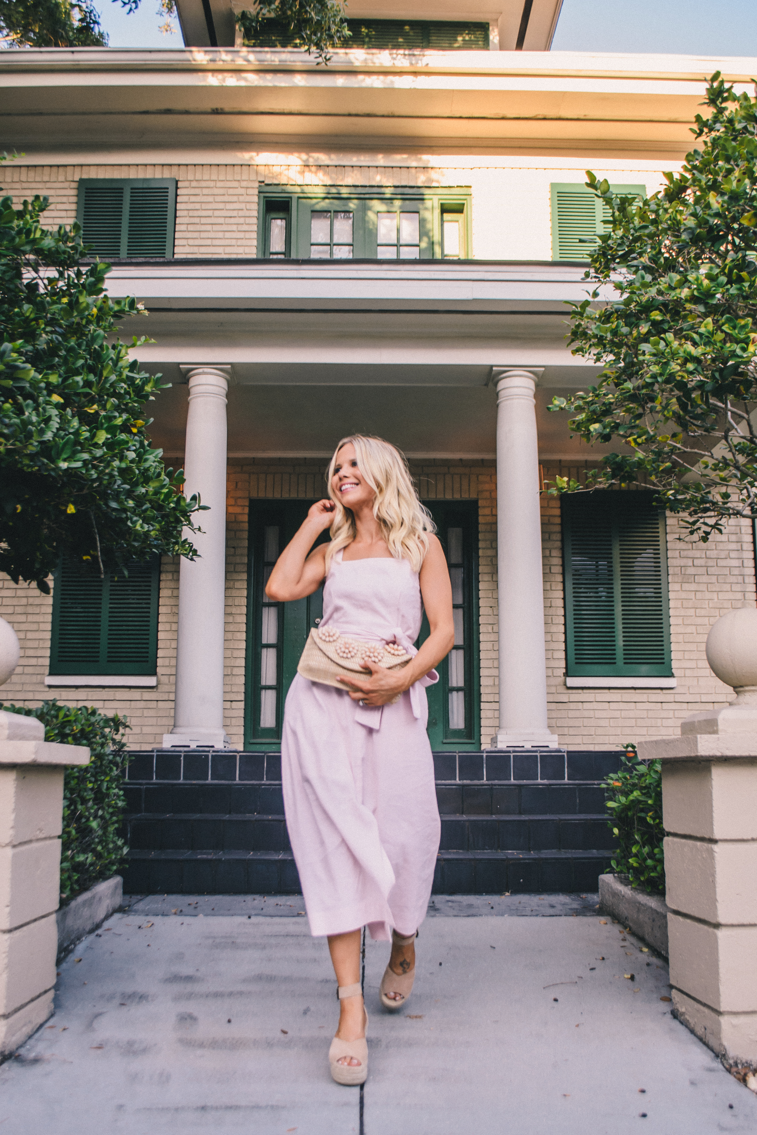 Vince Camuto pink linen dress, summer dress, pink dress, Glam Life Living, Hannah McDonnell, Florida Blogger, Tampa Blogger #tampablogger #floridablogger #linendress