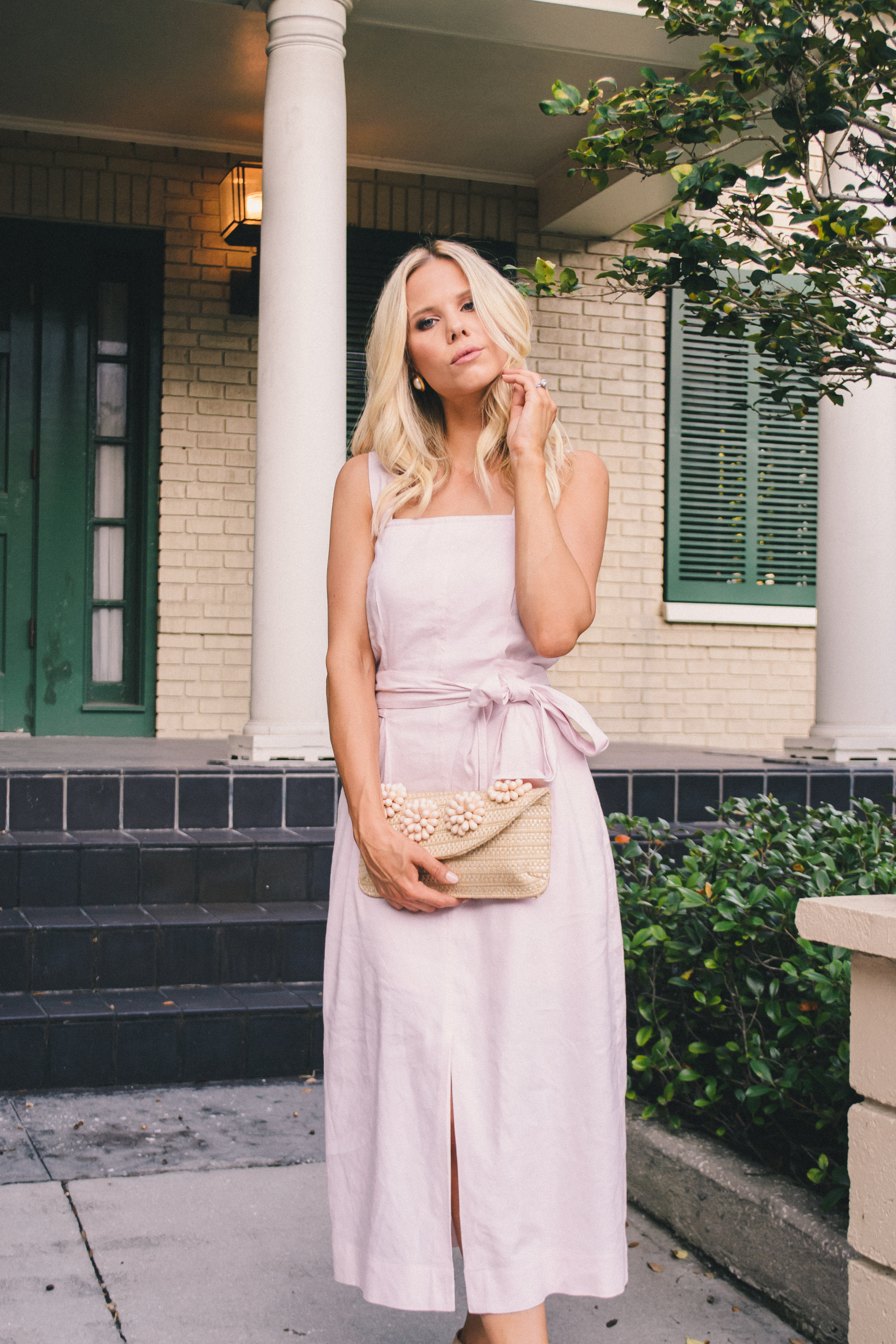 Vince Camuto pink linen dress, summer dress, pink dress, Glam Life Living, Hannah McDonnell, Florida Blogger, Tampa Blogger #tampablogger #floridablogger #linendress