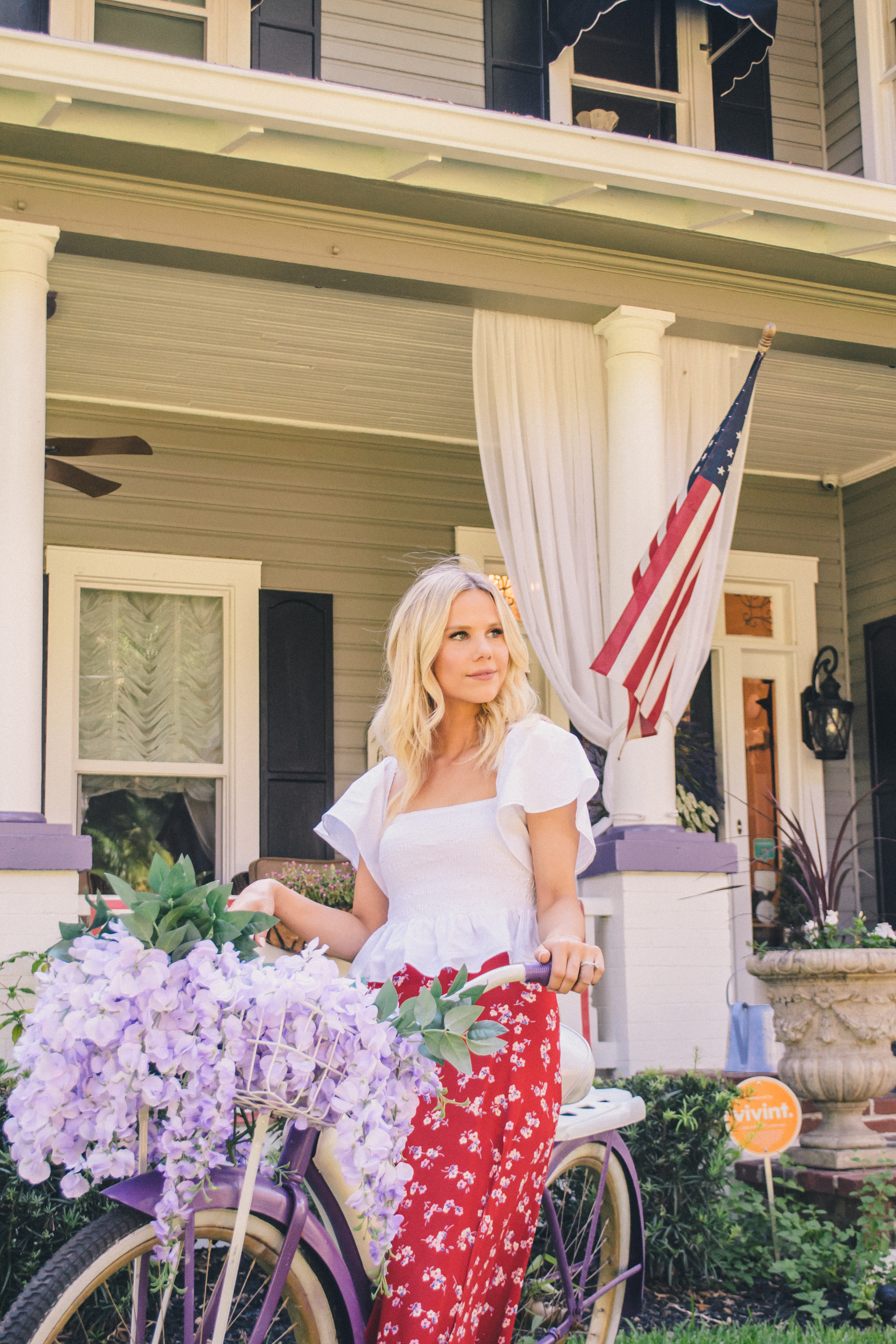 white summer blouses, red floral maxi skirt, Memorial Day style, 4th of July Style, summer style, summer outfit, Tampa blogger, Florida blogger #summerstyle #summeroutfit #southernstyle 