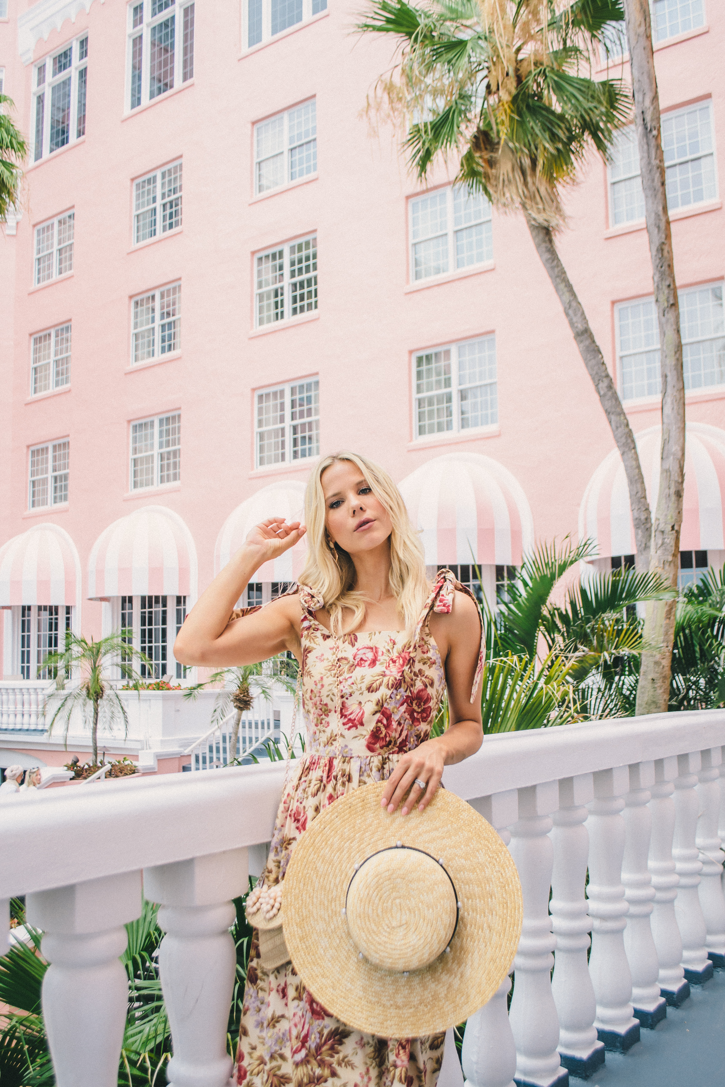 Gal Meets Glam vintage floral maxi dress, vacation outfit, vacation style, Tampa Blogger, The Don Cesar #vacationstyle #floralmaxidress #galmeetsglam