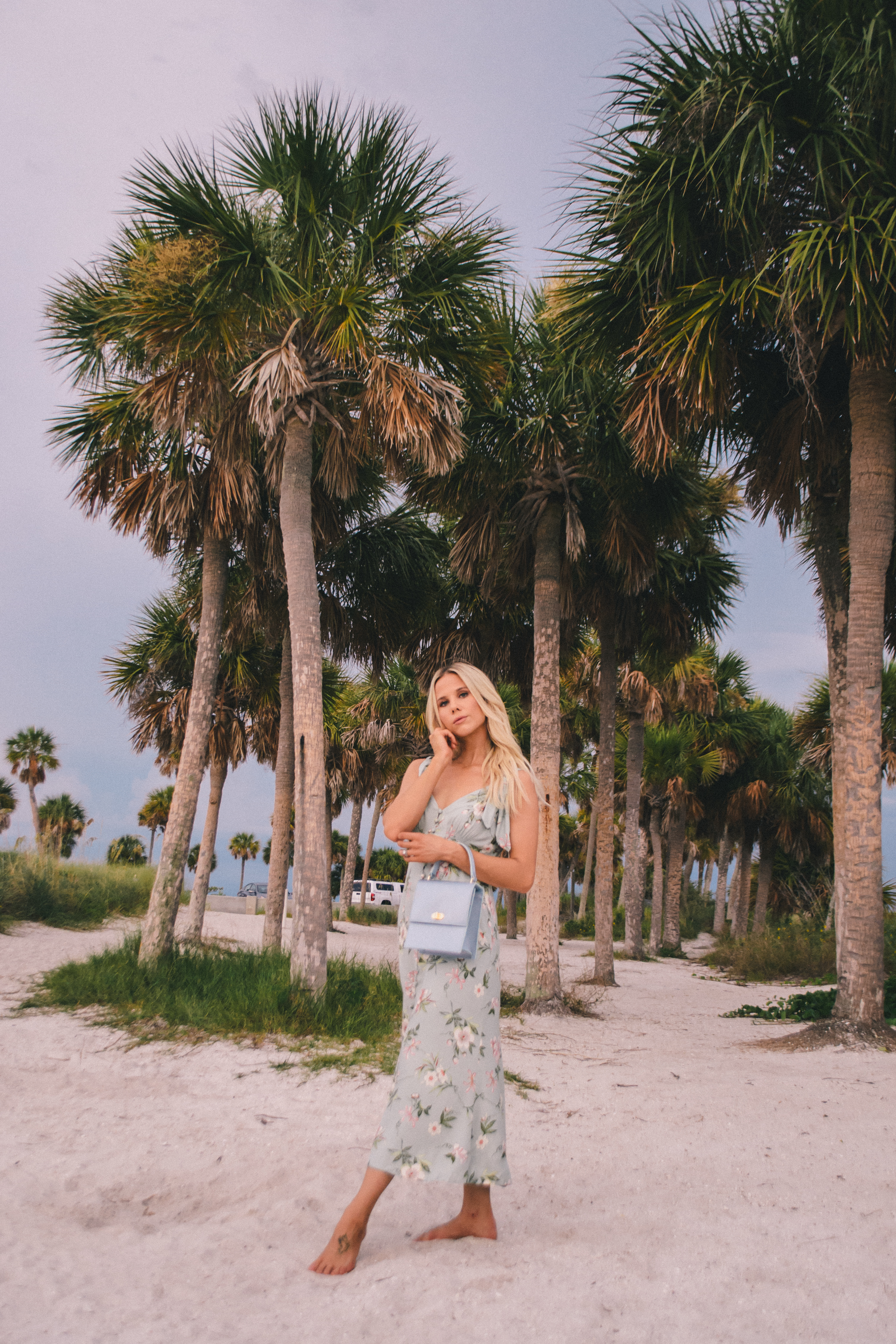 modern vintage style, Rebecca Taylor floral dress, Glam Life Living, Tampa blogger, Florida fashion blogger #rebeccataylor #beachdress #beachoutfit