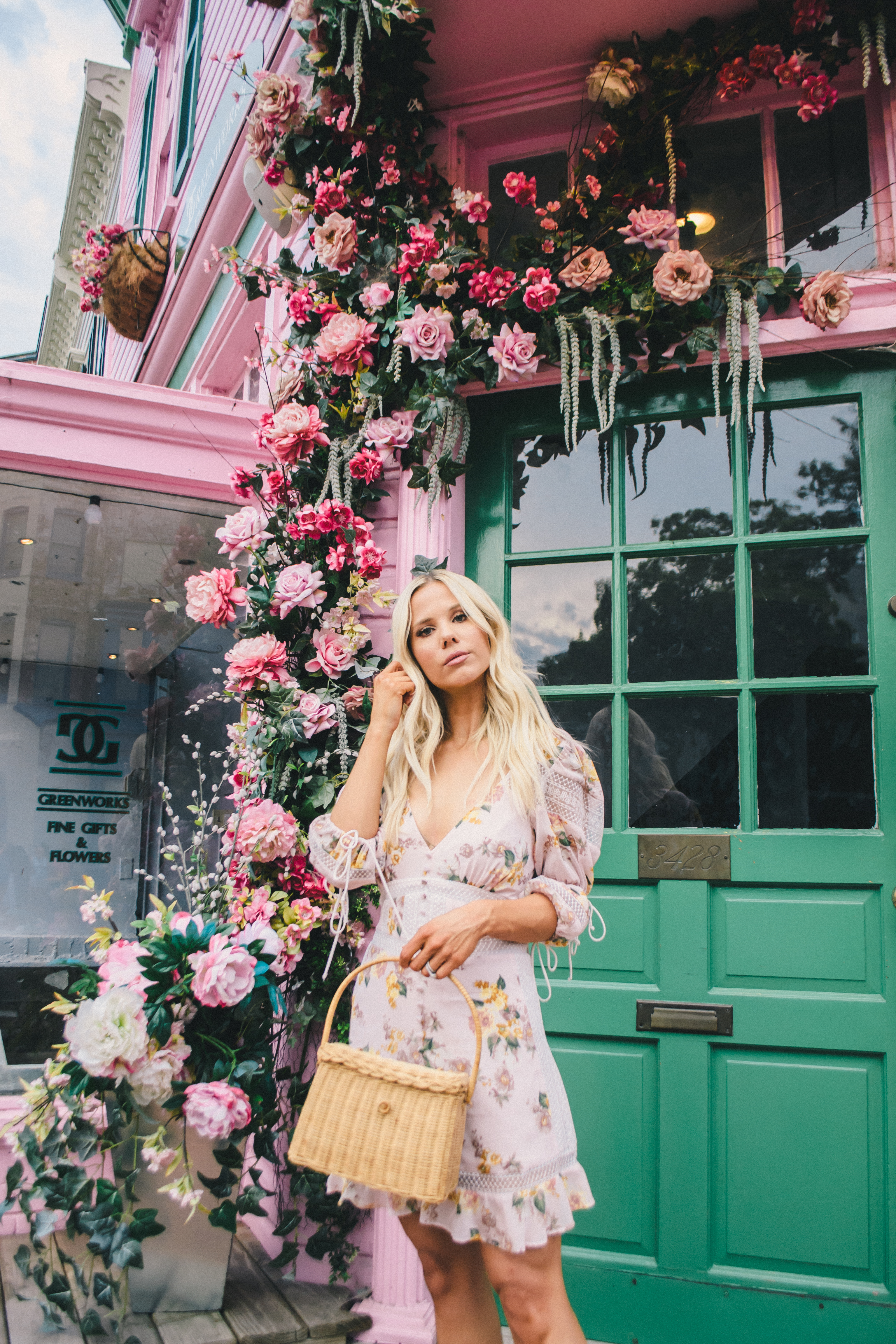 Floral mini dress Love and Lemons, Tampa fashion blogger, Georgetown Washington DC Instagram, Glam Life Living, Hannah McDonnell, summer dress 