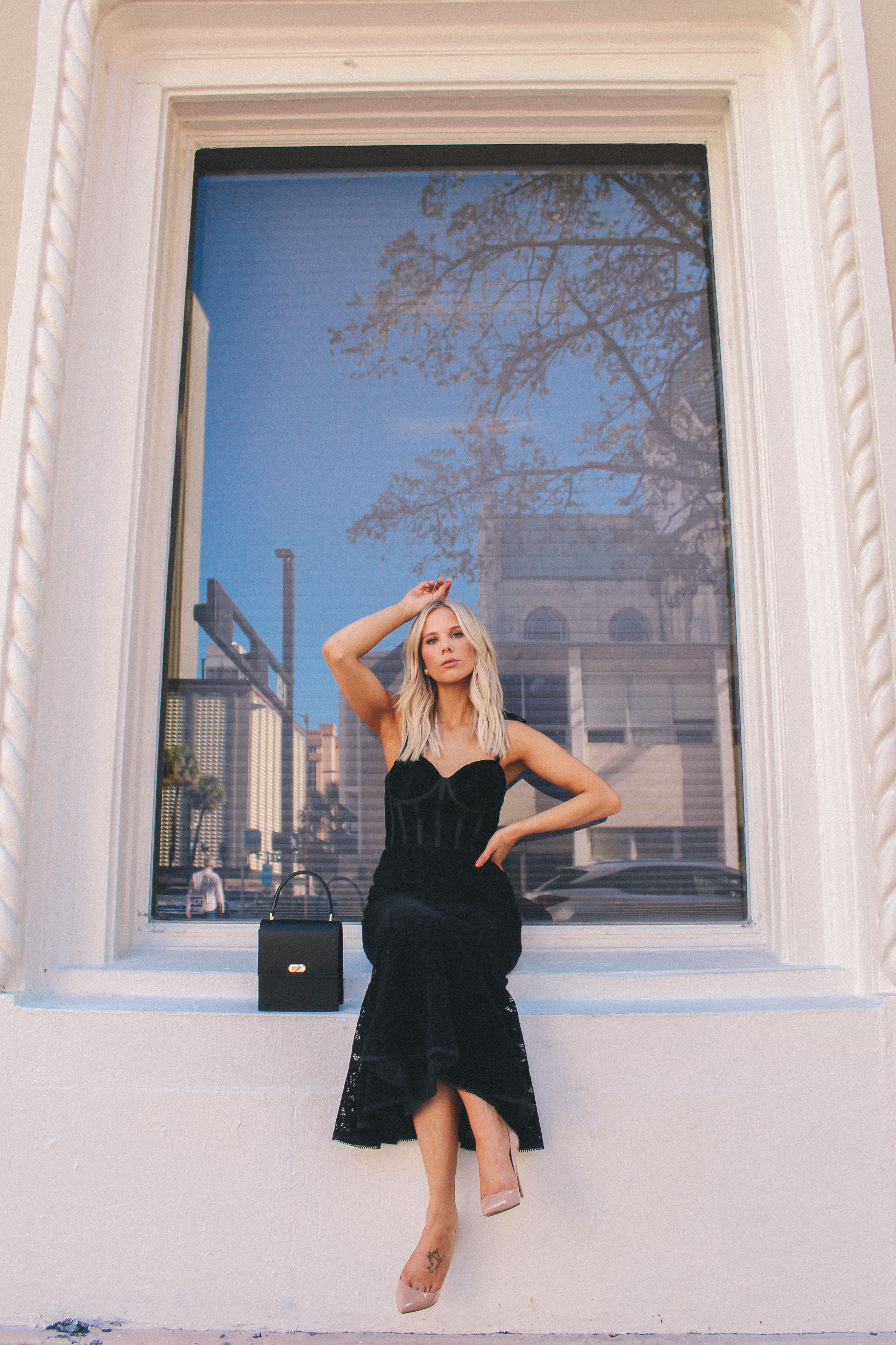 Little black dress for Christmas Eve #christmaseve #blackdress #lbd