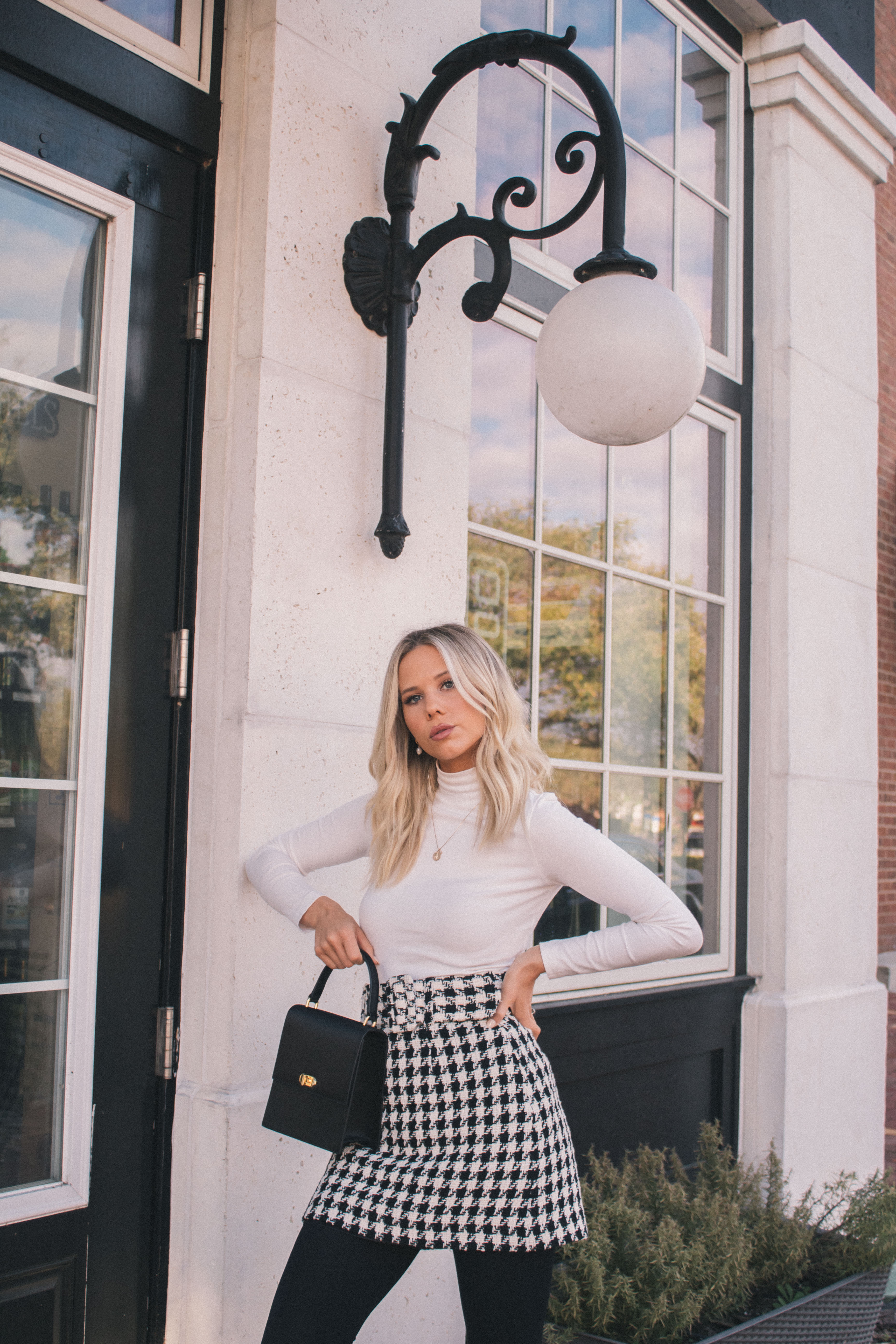 Classic outfit with houndstooth #houndstooth #classicoutfit 