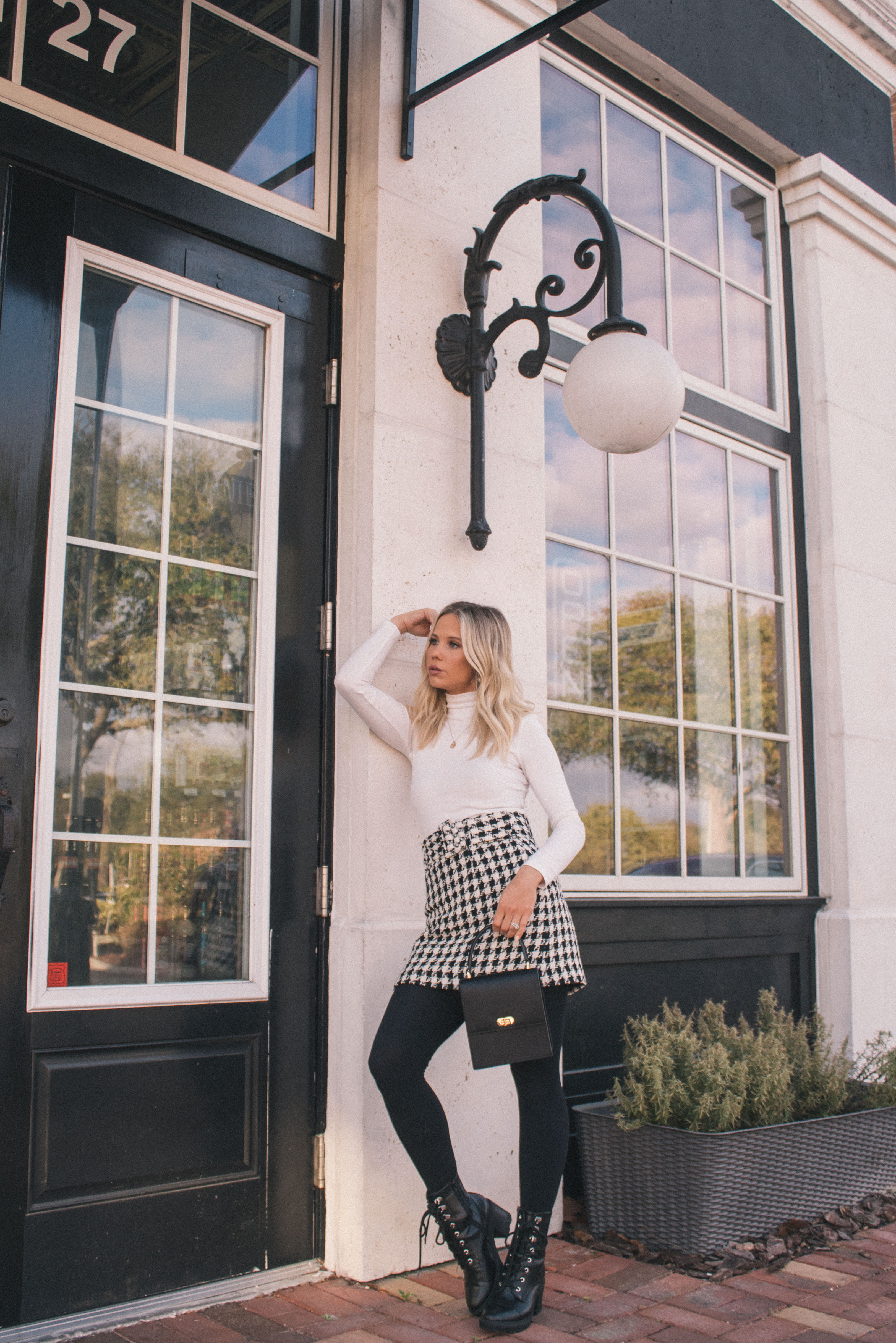 classic houndstooth outfit #classicstyle #houndstooth 