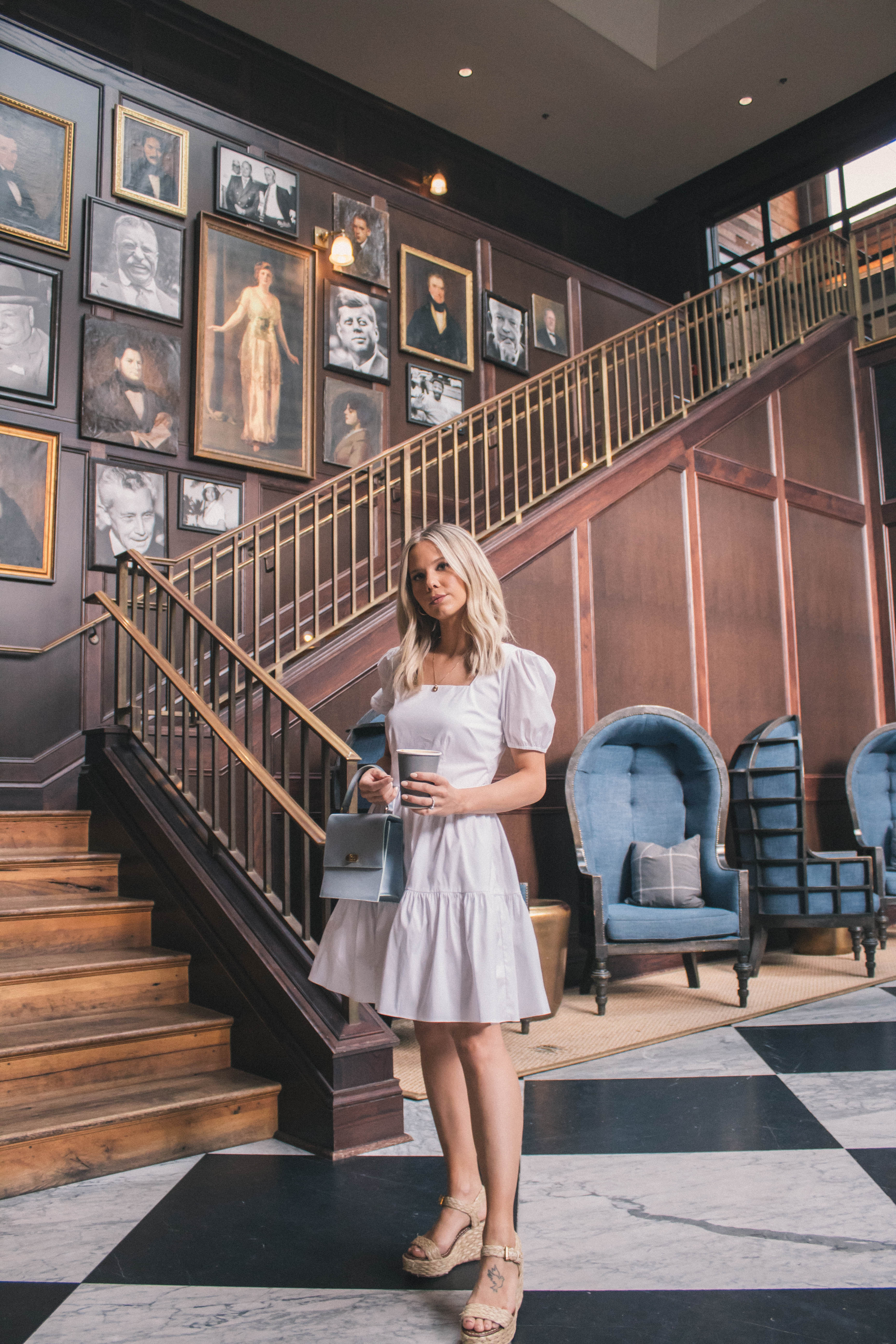 little white dress for spring #whitedress #springstye