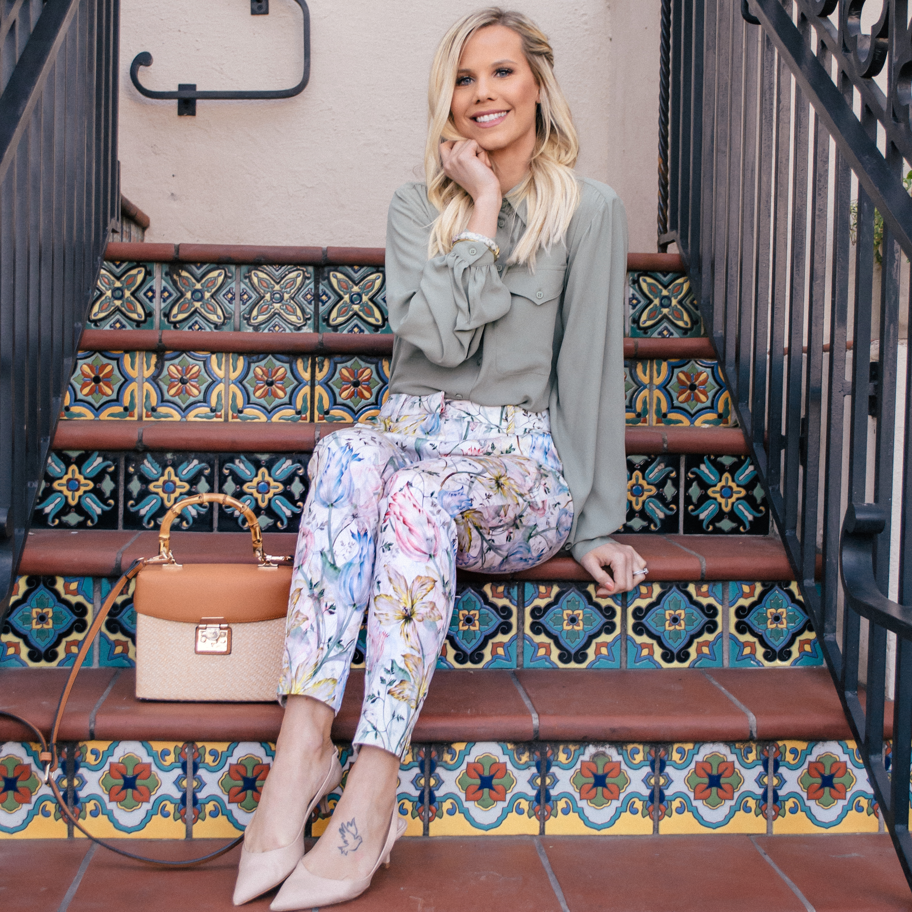 Floral Pants for Spring Workwear