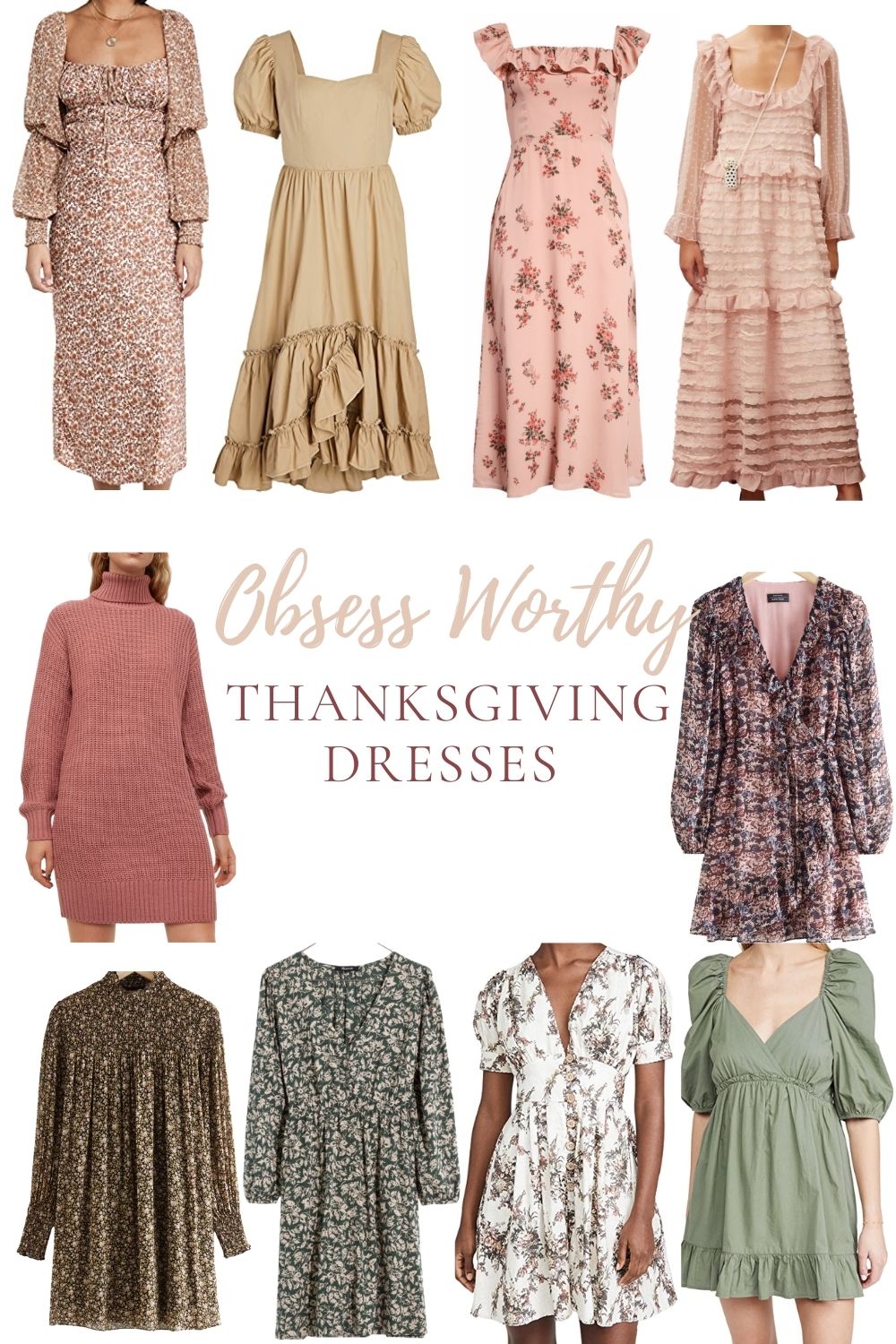 Dresses to Wear for Thanksgiving Dinner #thanksgivingoutfit #thanksgiving #thanksgivingdress